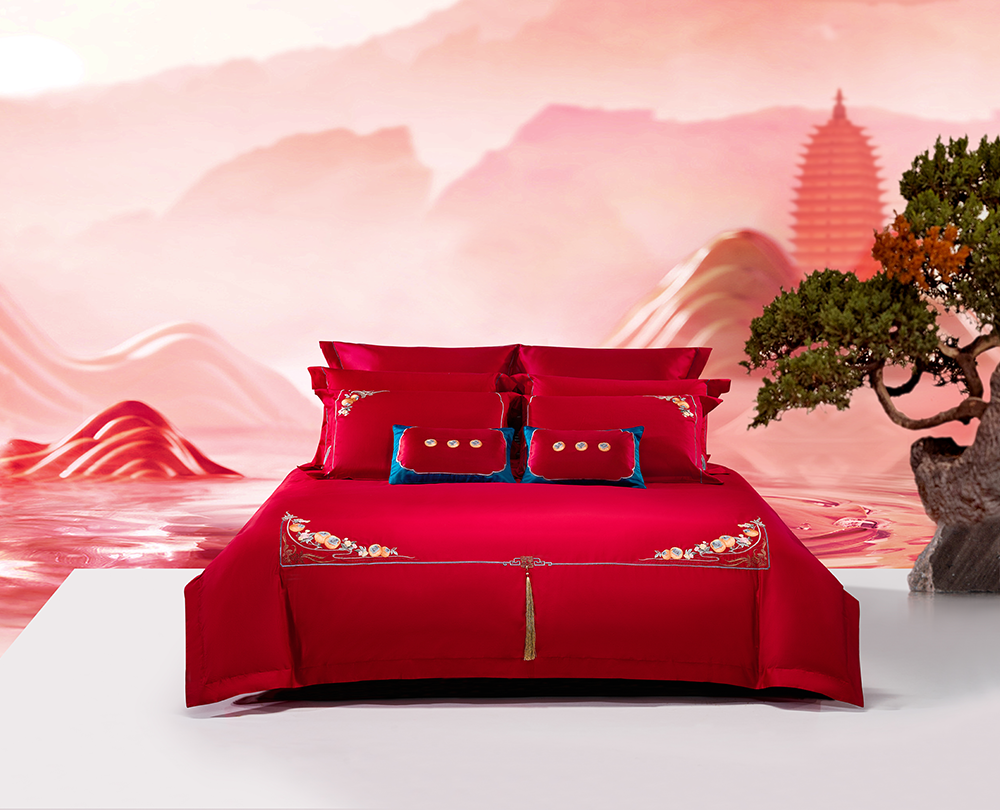 婚庆床品-完婚床上用品四件套图片_品牌_材质_面料_尺寸-888集团家纺
